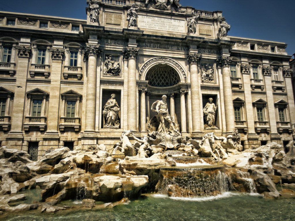 Trevi Fountain in Rome, Italy